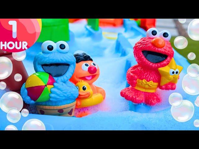 Sesame Street Fun Learning Video For Kids! Elmo and Cookie Monster Compilation Video 1 hour