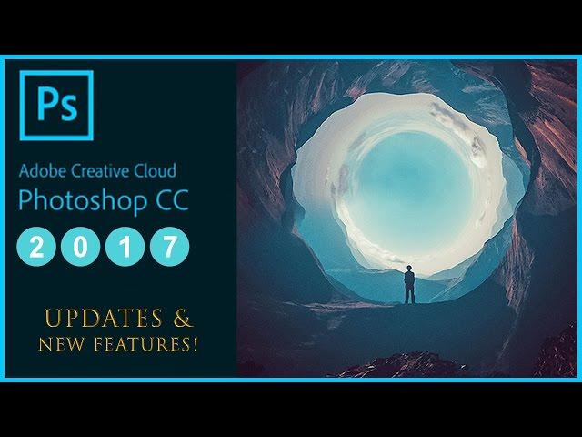 What's New in Adobe Photoshop CC 2017 Update Tutorial - (Features: Search bar, Templates, Emojis)