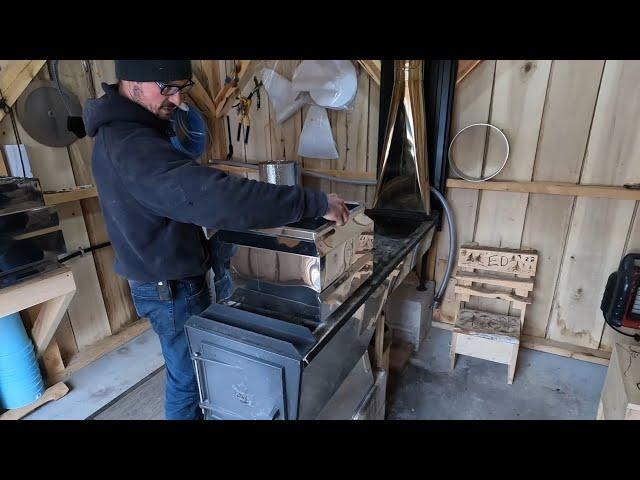 Making Maple Syrup - CDL 18x60 Evaporator Setup