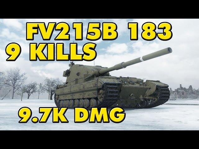 World of Tanks | FV215b (183) - 9 Kills - 9.7K Damage