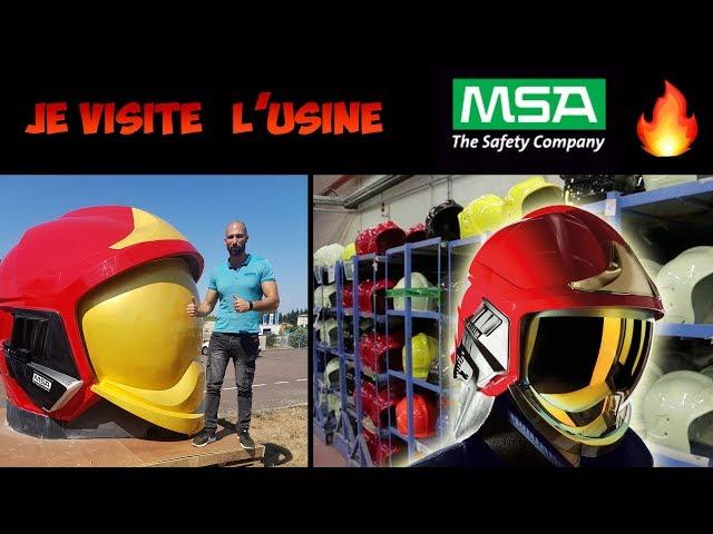 Visite usine MSA GALLET  fabrication casque POMPIER