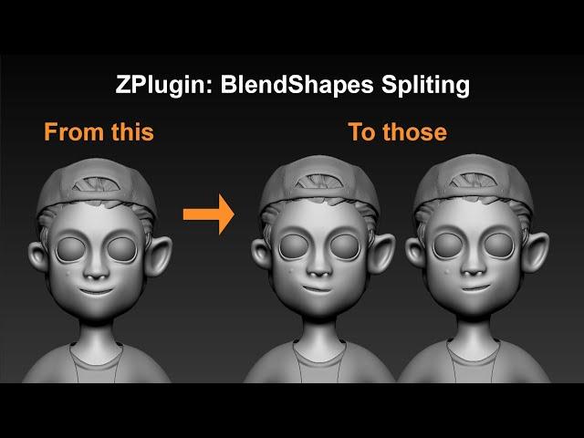 ZBrush: BlendShapes ZPlugin