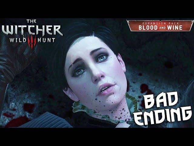 The Witcher 3 Blood and Wine - Bad Ending & Epilogue | Burlap is the New Stripe [4K]