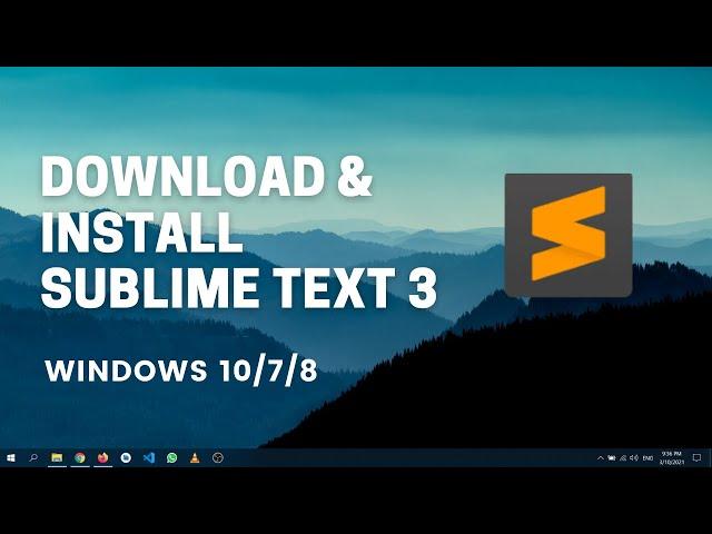 How to Install Sublime Text 3 on Windows 10 | Download Sublime Text 3 on Windows 10