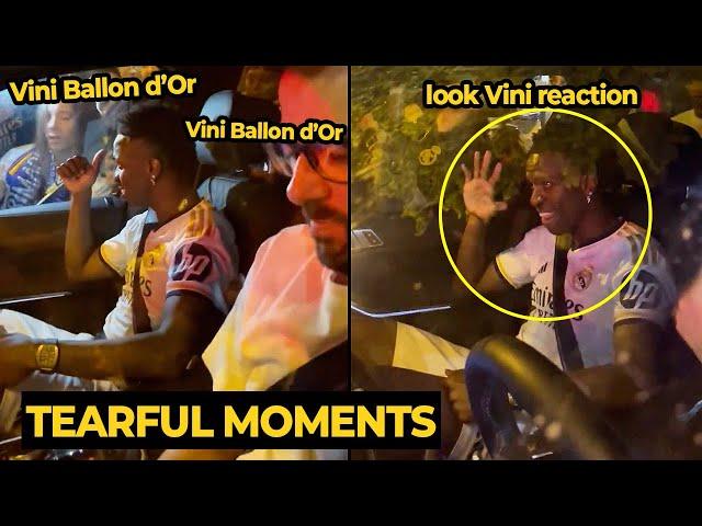 Fans chanting Vini Ballon d'Or winner, look at Vini reaction... | Real Madrid News