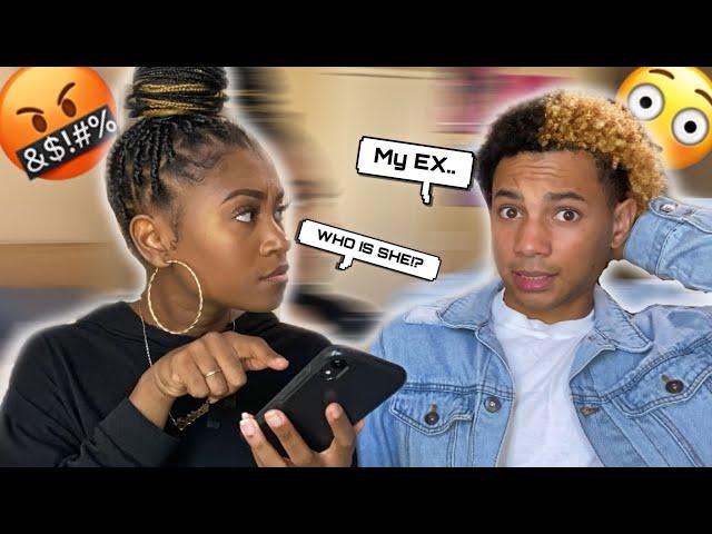 My Ex Texted Me Prank On Girlfriend!! (Things Got Heated!)