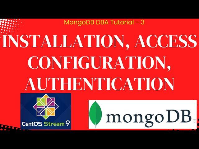 Install MongoDB 8, Authentication and allow access from remote server on CentOS 9 #mongodb #mongo