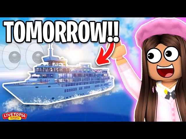 LIVETOPIA IS ADDING A NEW TOPIA CRUISE SHIP #shorts #iamaudri #roblox #livetopia