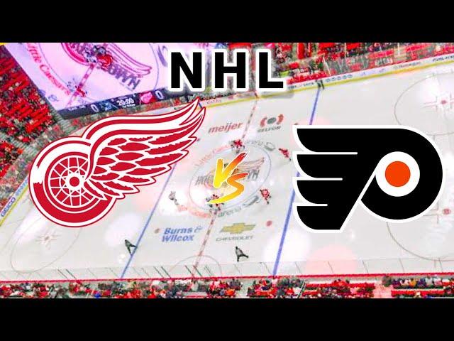 Detroit Red Wings vs Philadelphia Flyers | 2024 NHL Play by Play Live Score