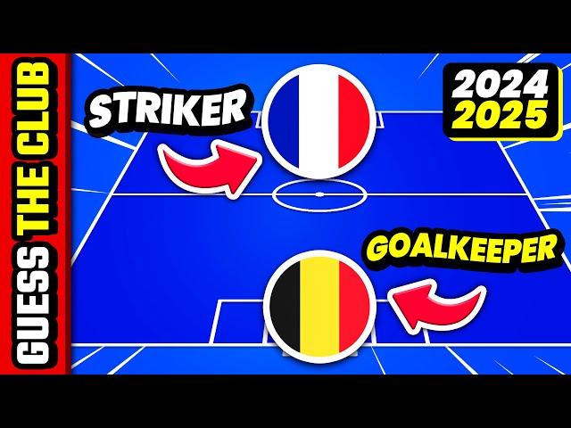 GUESS THE TEAM FROM STRIKER AND GOALKEEPER - SEASON 2024/2025 | QUIZ FOOTBALL TRIVIA 2024