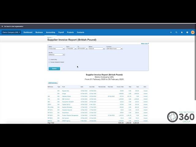 How to run purchase ledger reports on Xero