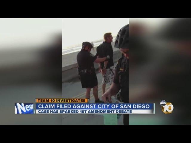 Claim filed in filmed police showdown over cellphone