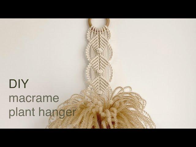 DIY | macrame plant hanger wall hanging | 마크라메 플랜트 행거 월 행잉