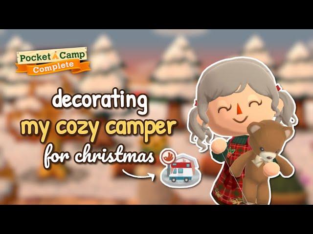 Christmas decorating my CAMPER VAN in Pocket Camp Complete 