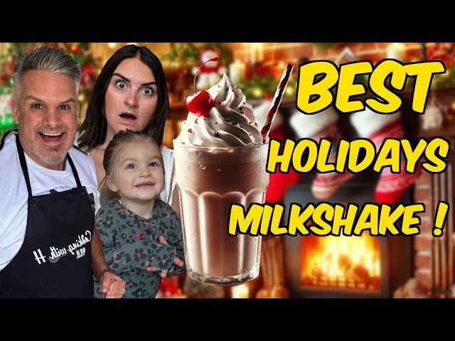 YOU Need To Try THIS CHRISTMAS MILKSHAKE ! Brits Make the ULTIMATE Holidays Milkshake !