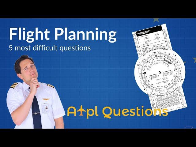 TOUGHEST 5 Flight Planning questions from EASA ATPL Questions database! Captain Joe & Fabi