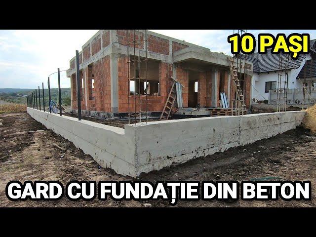 Cum faci un gard simplu cu fundatie din beton – 10 pasi