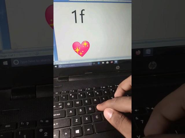 Ms Word emoji symbol shortcut key #computer #msword #youtubeshorts