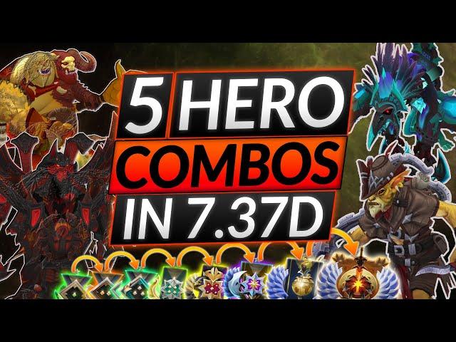 5 HERO COMBOS IN PATCH 7.37d - The Best LANE and GAME Combos - Dota 2 Meta Guida