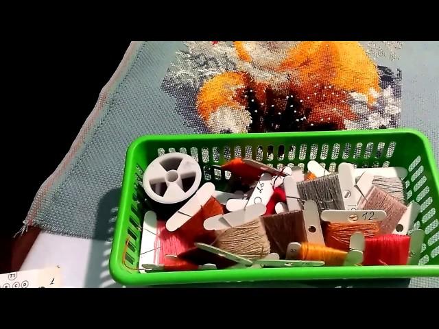 Лисичка вышита!
