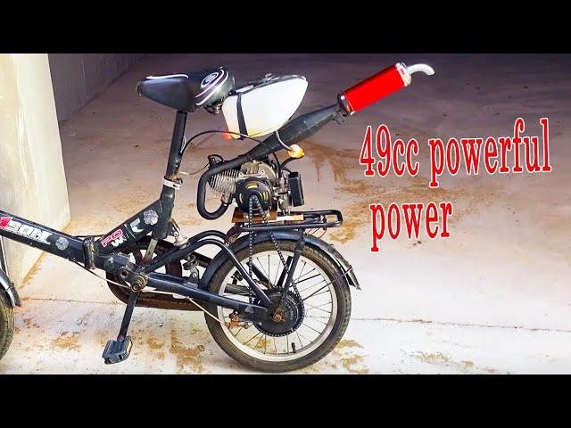 How to install 49cc gasoline engine on bicycle