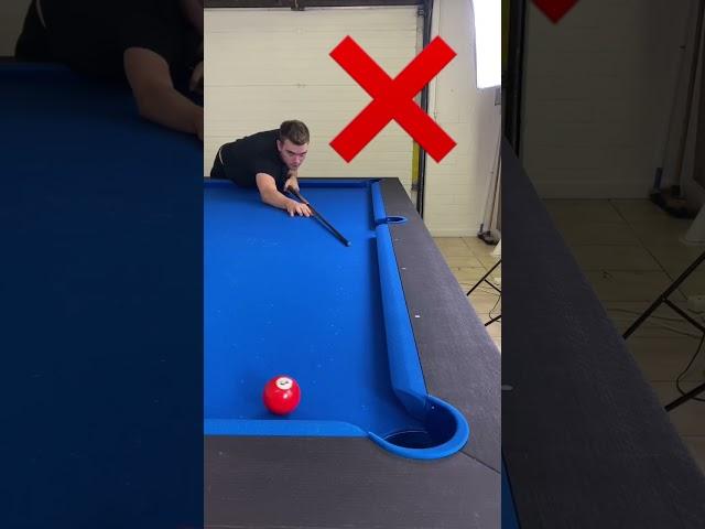 Never miss pool shots again with this simple aiming trick  #billiards #8ballpool #tricks