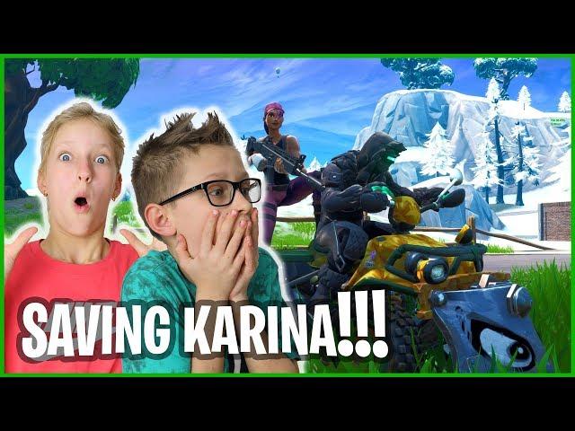 PLAYING FORTNITE WITH KARINA!!!