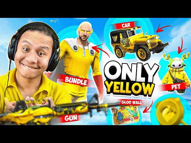 Free Fire  But it’s Only Yellow Challenge in Solo Vs Squad  Tonde Gamer - Free Fire Max