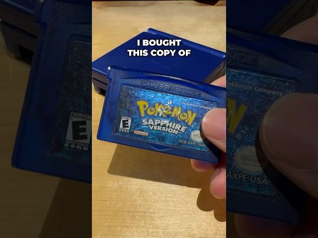 I bought a used Pokemon Sapphire for $64 #shorts