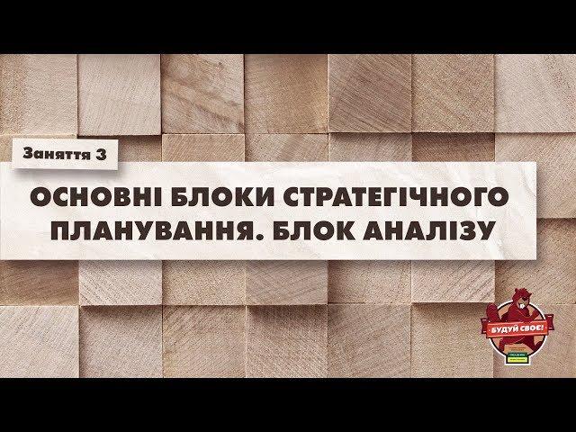 SMM | Заняття 3 | Основні блоки стратегічного планування. Блок аналізу