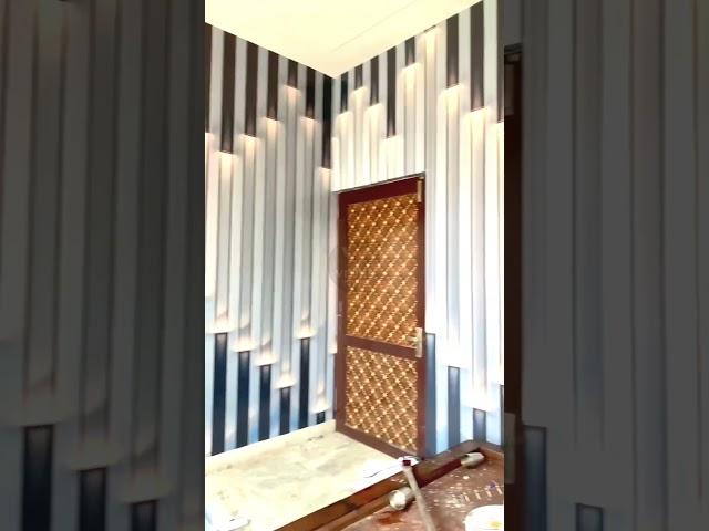 3D PVC Wallpaper || Interior Design Ideas  #wall #interiordesign #interior #homedecor #shorts