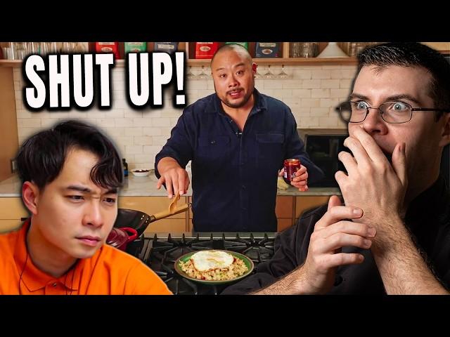 Pro Chef Reacts.. Chef David TELLING Uncle Roger to SHUT UP?