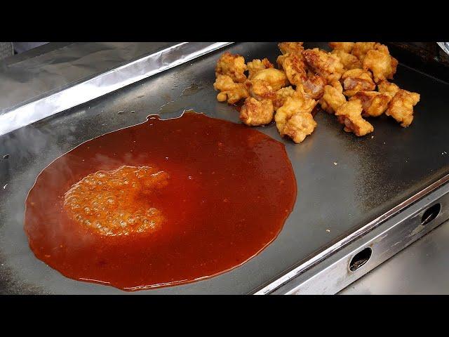 honey butter chicken / 허니버터 치킨 / korean street food