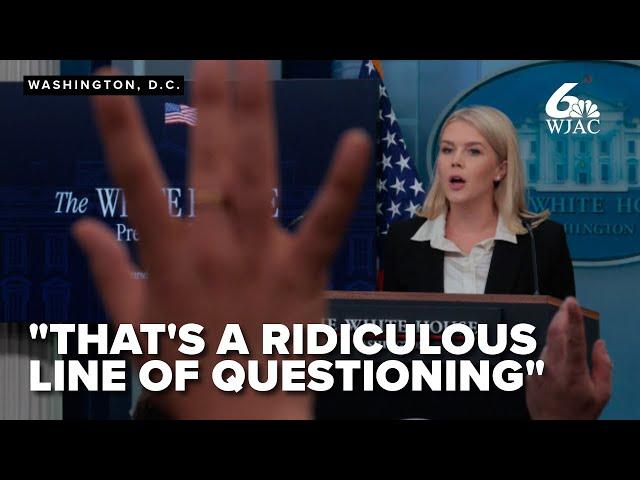Karoline Leavitt discusses deaths of two Israeli embassy staffers, spars with reporter