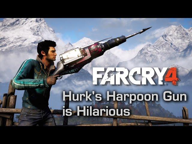 Hurk's Harpoon Gun is Hilarious - Far Cry 4 Montage