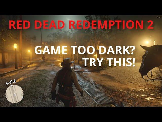 RDR2 - Fix Game Being Too Dark - Red Dead Redemption 2 Low Brightness Fix (ReShade) PC