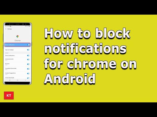 How to block chrome notifications Android