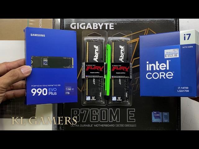 intel Core i7 14700 GIGABYTE B760M E SAMSUNG 990 EVO PLUS DEEP COOL Workstation PC Build