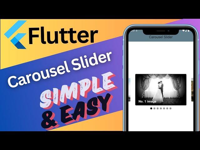 Image slider | Carousel Slider with dot Tutorial in flutter #flutter #excitedmission