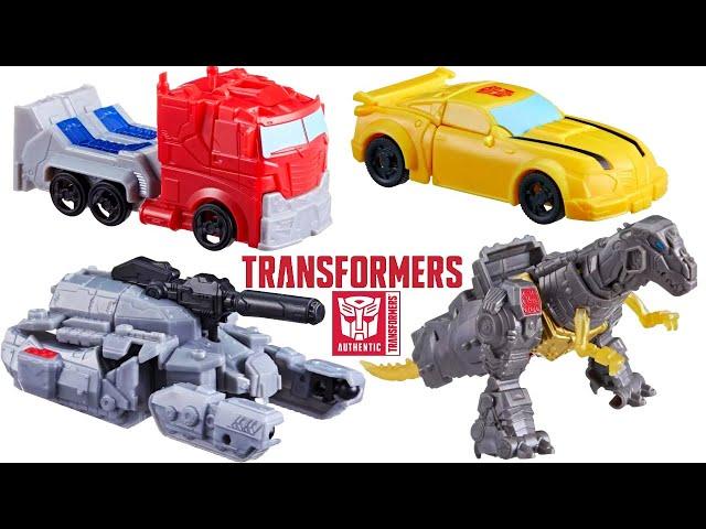 $5 Budget Transformers Toys! Authentics Bravo. Bumblebee, Optimus Prime, Megatron, and Grimlock!