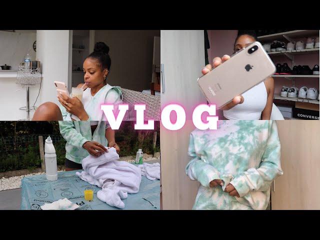 VLOG: DIY TIE DYE SWEATSUIT + UNBOXING (fr)