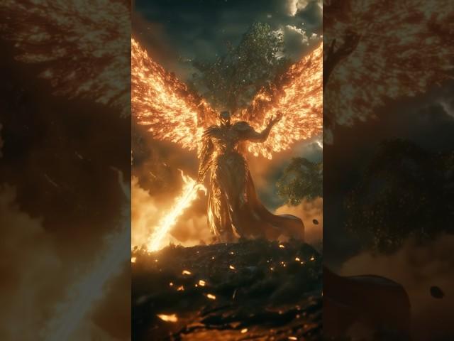 Biblically Accurate Angel in the Garden of Eden ️  (Genesis 3:24 ) #shorts