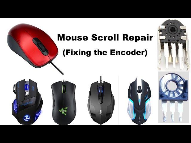 How To Fix a Jumpy Mouse Scroll [Encoder Repair/Disassembly] (DIY Mouse Scroll Wheel Repair)