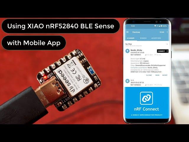 How to use 𝗫𝗜𝗔𝗢 𝗕𝗟𝗘 𝗻𝗥𝗙𝟱𝟮𝟴𝟰𝟬 𝗦𝗲𝗻𝘀𝗲 with Android/IOS App || IMU Sensor, Microphone, Pedometer