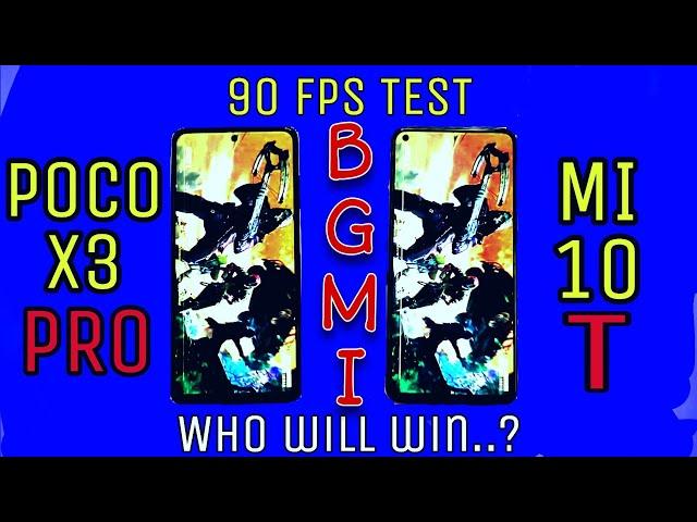 POCO X3 PRO VS MI 10T, BGMI 90 FPS TEST, Who will win this test? #BGMI #PUBG #Shorts #90fps