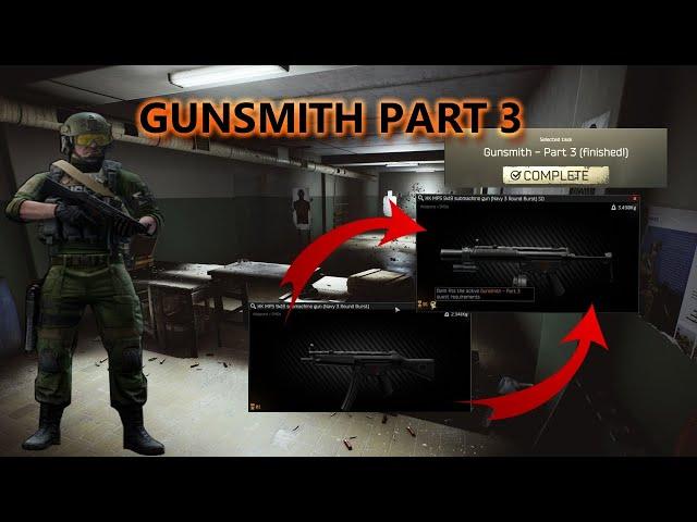 Gunsmith Part 3 Guide - MP5SD build #escapefromtarkov #tarkov #eft