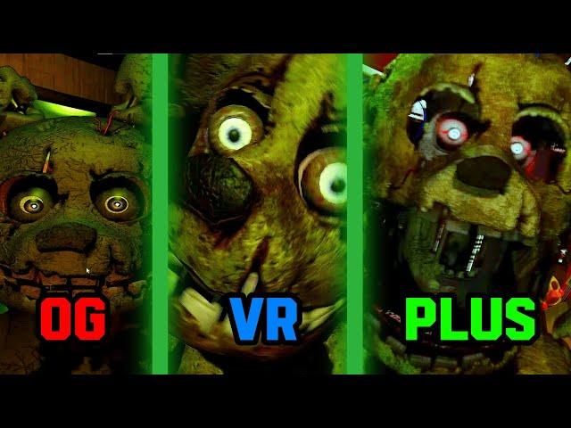 FNAF 3 VS FNAF 3 VR VS FNAF 3 PLUS