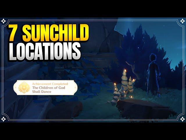 7 Sunchild Locations | The Phaethons' Syrtos Sequel | World Quests and Puzzles |【Genshin Impact】