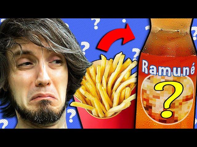 Weird & DISGUSTING Japanese Sodas | (French Fry, Yakisoba, etc.) 