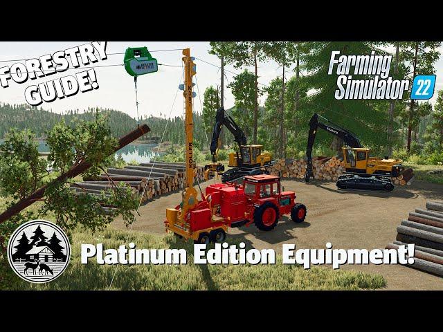 BIG YARDER OPERATION! | Forestry Guide | Farming Simulator 22 | Platinum DLC